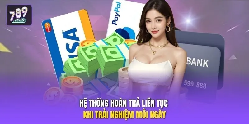 Hệ thống hoàn trả liên tục khi trải nghiệm mỗi ngày